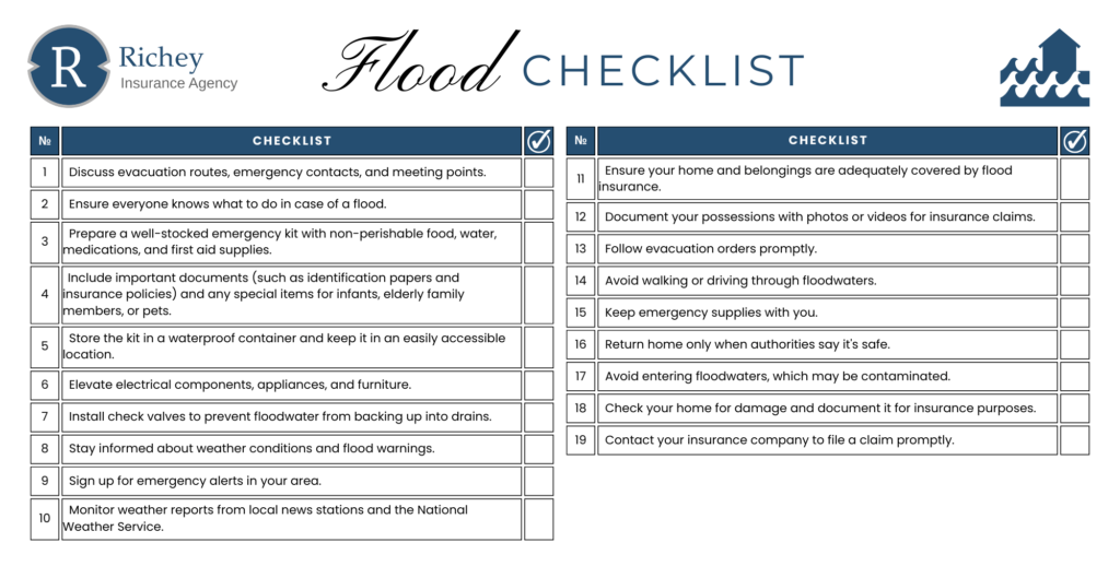 Texas Flood Checklist