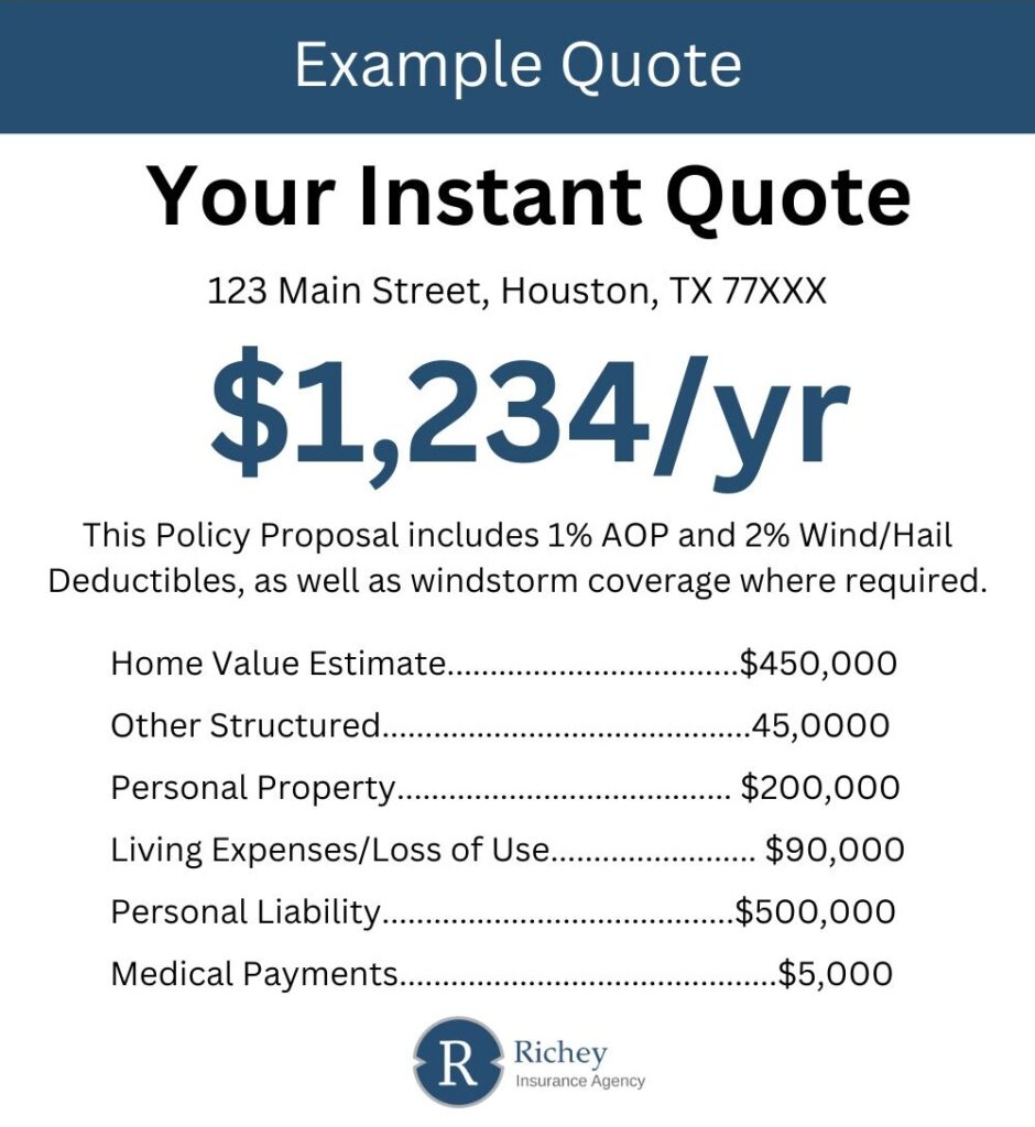 Example Homeowners Quote